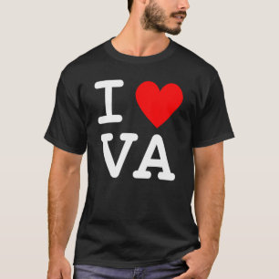I Love Heart Virginia USA State VA Souvenir Beach T-Shirt