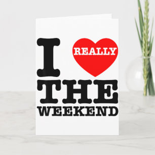 I Love Heart Weekend Funny Camping Couple Gifts Va Card