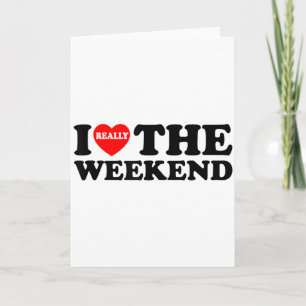 I Love Heart Weekend Funny Camping Couple Gifts Va Card