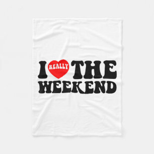 I Love Heart Weekend Funny Camping Couple Gifts Va Fleece Blanket