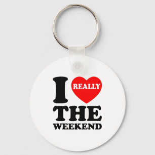 I Love Heart Weekend Funny Camping Couple Gifts Va Key Ring