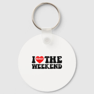 I Love Heart Weekend Funny Camping Couple Gifts Va Key Ring