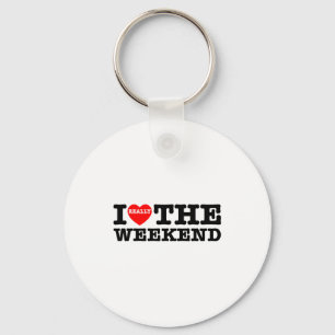 I Love Heart Weekend Funny Camping Couple Gifts Va Key Ring