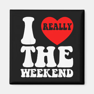I Love Heart Weekend Funny Camping Couple Gifts Va Magnet