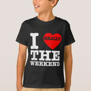 I Love Heart Weekend Funny Camping Couple Gifts Va T-Shirt
