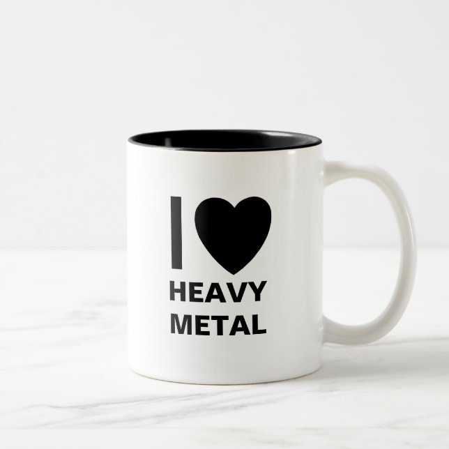 I Love Heavy Metal Mug (Right)