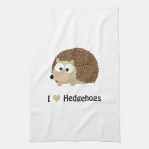 I love Hedgehogs Tea Towel