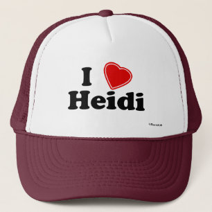 I Love Heidi Trucker Hat