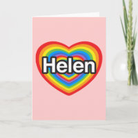 I love Helen. I love you Helen. Heart