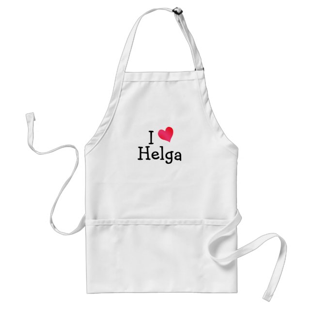 I Love Helga Standard Apron (Front)