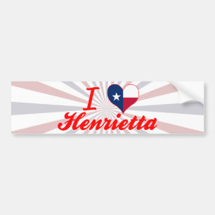 I Love Henrietta, Texas Bumper Sticker