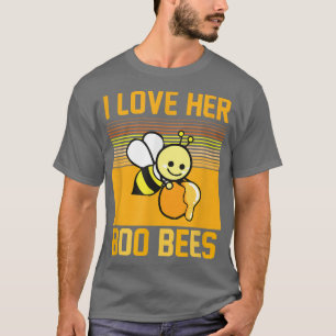 I Love Her Boo Bees Candy Honey Halloween Costume  T-Shirt