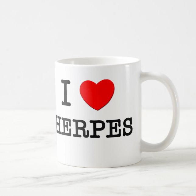 I Love Herpes Coffee Mug (Right)