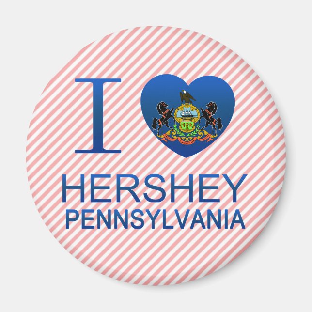 I Love Hershey, PA Magnet (Front)