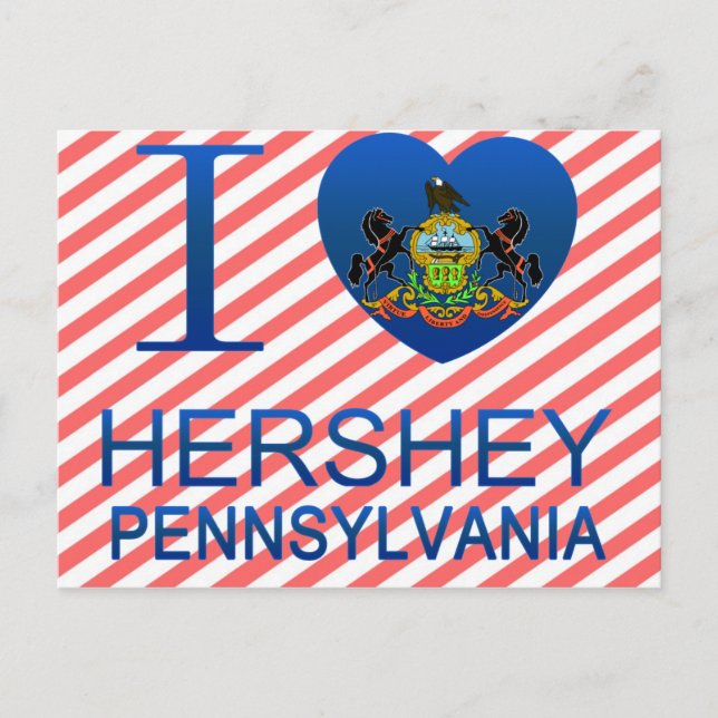 I Love Hershey, PA Postcard (Front)