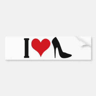 I love highheels bumper sticker