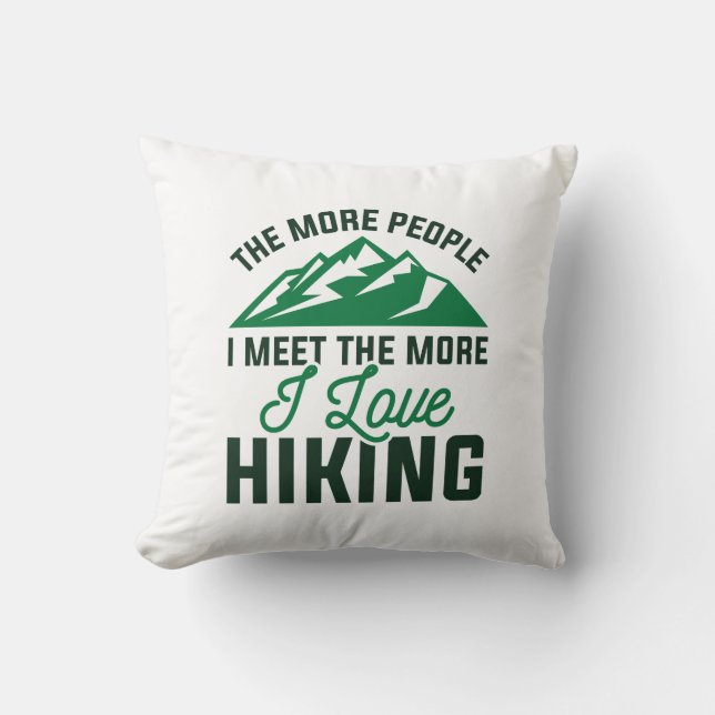 I Love Hiking Cushion (Front)