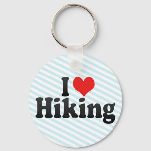 I Love Hiking Key Ring