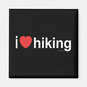 I Love Hiking Magnet