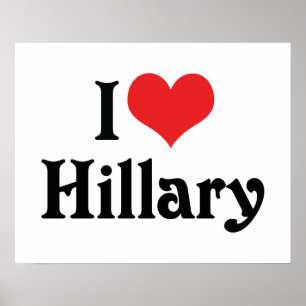 I Love Hillary Poster