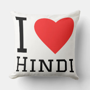 I love Hindi  Cushion