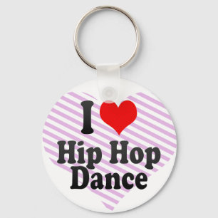 I love Hip Hop Dance Key Ring