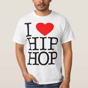 I Love Hip Hop (Heart) - Rap and Hip Hop Fan T-Shirt