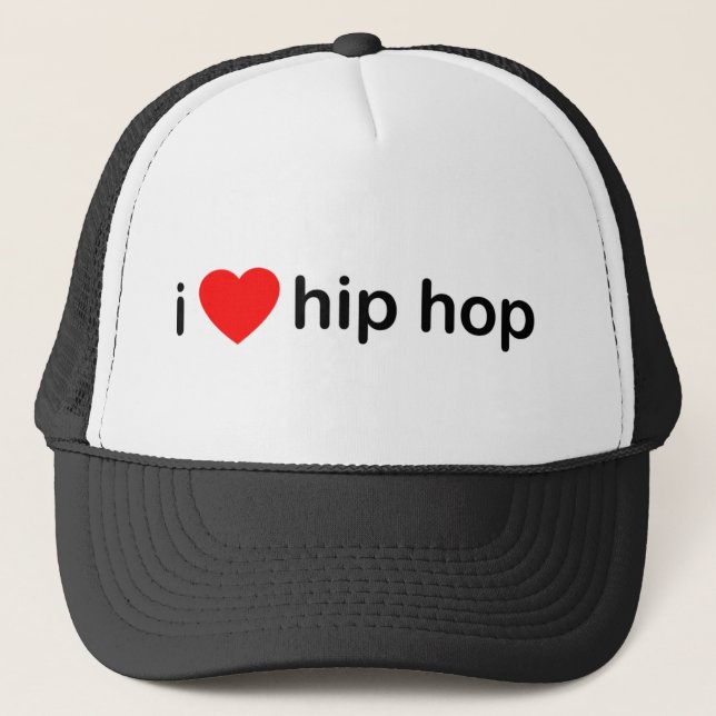 I Love Hip Hop Trucker Hat (Front)