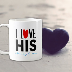 I love His... (Custom), Valentine´s Day Coffee Mug