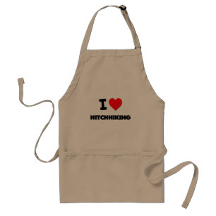 I Love Hitchhiking Standard Apron