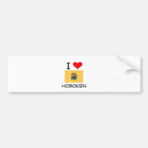 I Love Hoboken New Jersey Bumper Sticker