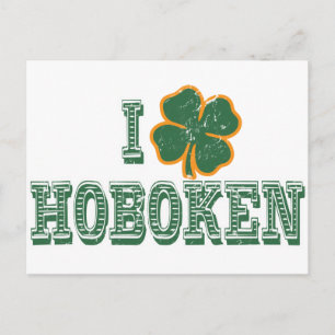 I love Hoboken - St. Patrick's Day Postcard