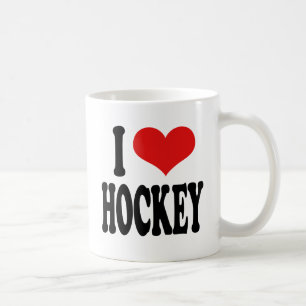 I Love Hockey Coffee Mug