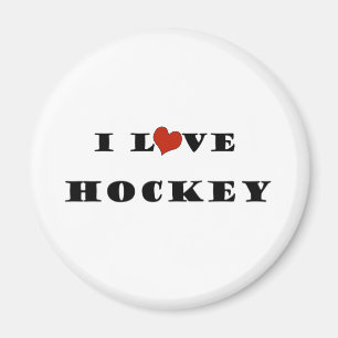 I Love Hockey Magnet