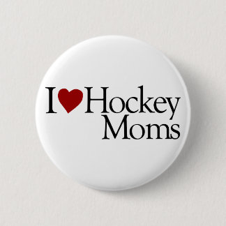 I Love Hockey Moms (Sarah Palin) 6 Cm Round Badge