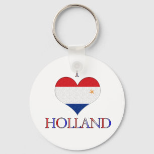 I love Holland Key Ring