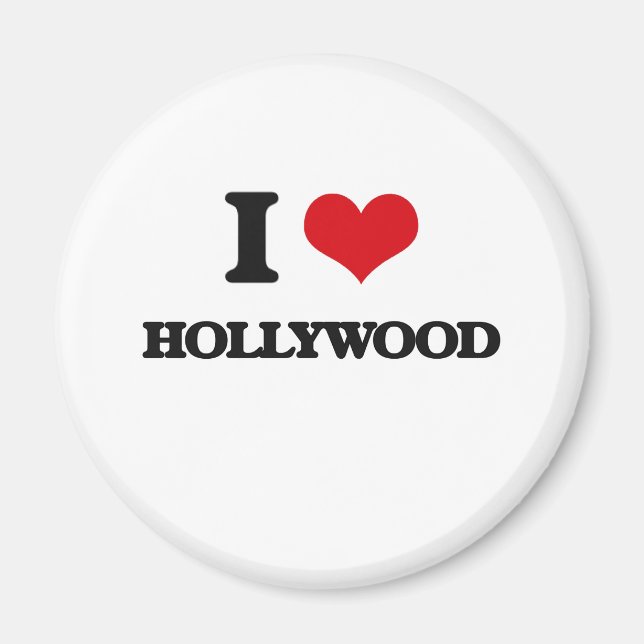 I love Hollywood Magnet (Front)