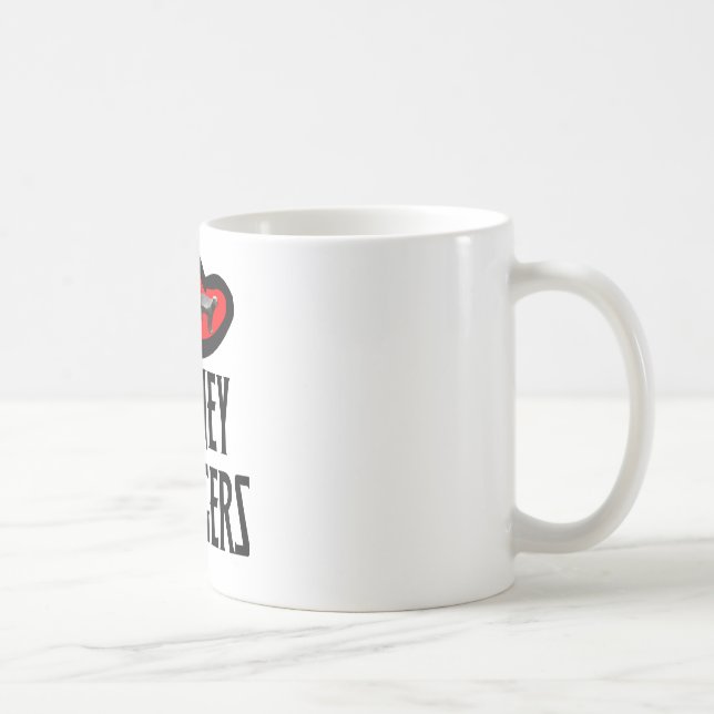 I Love Honey Badgers Coffee Mug (Right)