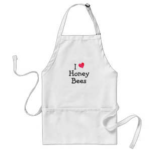 I Love Honey Bees Standard Apron
