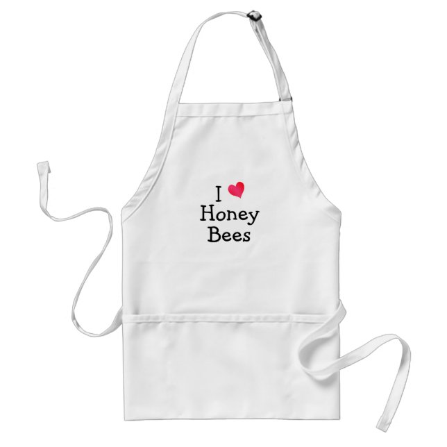 I Love Honey Bees Standard Apron (Front)