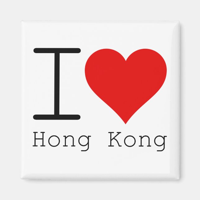 I Love Hong Kong Magnet (Front)