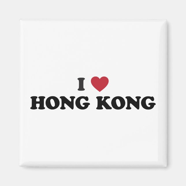 I Love Hong Kong Magnet (Front)