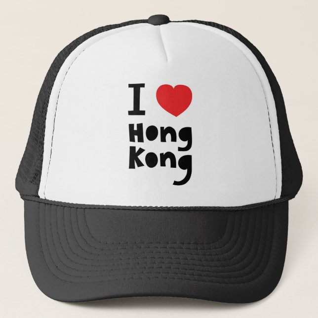 I love Hong Kong Trucker Hat (Front)