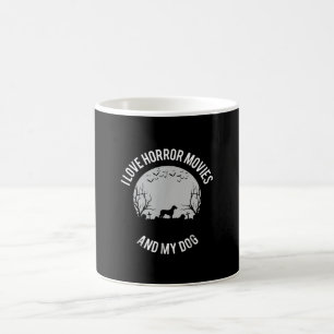 I Love Horror Movies And My Chihuahua Dog Owner Coffee Mug