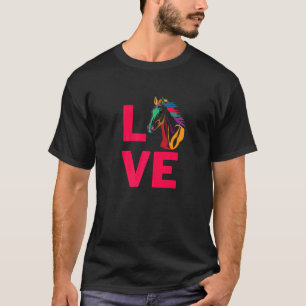 I Love Horse Mammal Pet Owners And Animal T-Shirt