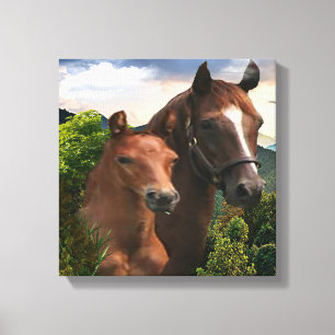 I love Horses Canvas Print