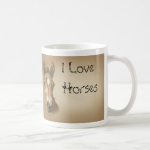 I Love Horses Coffee Mug
