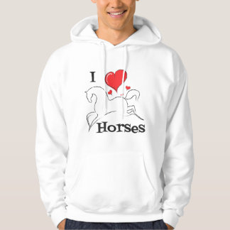 I Love Horses...I Heart Horses..T-Shirt Adult Chil Hoodie