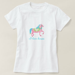 I love horses Illustration t-shirt collection