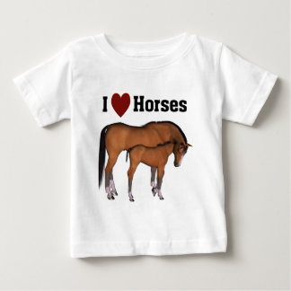 I Love Horses Infant Wear Baby T-Shirt